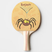 Grappig schattige cartoon van de fluffiasappel tafeltennisbatje (Achterkant)