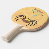 Grappig schattige cartoon van de fluffiasappel tafeltennisbatje (Voorkant Gekanteld)