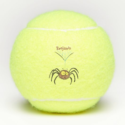 Grappig schattige cartoon van de fluffiasappel tennisballen (Voorkant)