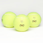 Grappig schattige cartoon van de fluffiasappel tennisballen (Multi)