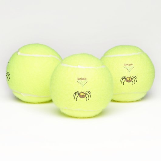 Grappig schattige cartoon van de fluffiasappel tennisballen (Multi)