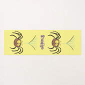 Grappig schattige cartoon van de fluffiasappel yogamat (Achterkant (horizontaal))