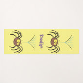 Grappig schattige cartoon van de fluffiasappel yogamat (Voorkant (horizontaal))