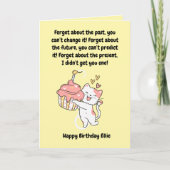 Grappig Schattige Cat Modern Verjaardag Wenskaart Kaart (Voorkant)