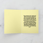 Grappig Schattige Cat Modern Verjaardag Wenskaart Kaart (Binnen)