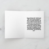 Grappig Schattige Cat Modern Verjaardag Wenskaart Kaart (Binnen)