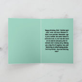 Grappig Schattige Cat Modern Verjaardag Wenskaart Kaart (Binnen)