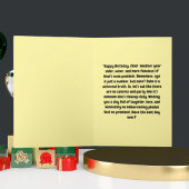 Grappig Schattige Cat Modern Verjaardag Wenskaart Kaart