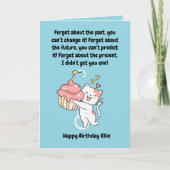 Grappig Schattige Cat Modern Verjaardag Wenskaart Kaart (Voorkant)