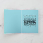 Grappig Schattige Cat Modern Verjaardag Wenskaart Kaart (Binnen)