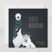 Grappig Schattige chique eigenzinnige "fleece navi Feestdagenkaart (Voorkant)