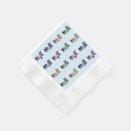 Grappig Schattige Cocktail Papier servet (Hoek)