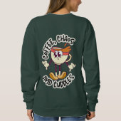 Grappig Schattige Coffee Lover Sweatshirt voor Moe (Achterkant)