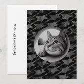 Grappig Schattige Cool Cat Kat Hallo Feline Animal Feestdagenkaart (Voorkant / Achterkant)