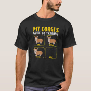 Grappig schattige corgi-gids voor het trainen van  t-shirt