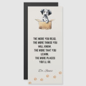 Grappig Schattige Dalmatische Hond Bladwijzer met  (Voorkant / Achterkant)