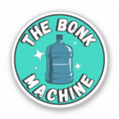 Grappig Schattige de bonkmachine /Free Palestine d Sticker (Voorkant)