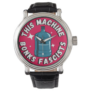 Grappig Schattige Deze machine Bonks fascisten Horloge