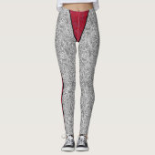 Grappig schattige drukkerijen, ornamentaal rood wi leggings (Voorkant)