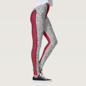 Grappig schattige drukkerijen, ornamentaal rood wi leggings (Rechts)