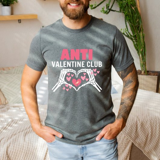 Grappig Schattige Eenzame Hart Anti Valentijnsdag  T-shirt