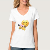 Grappig, Schattige, emoji T-shirt (Voorkant)