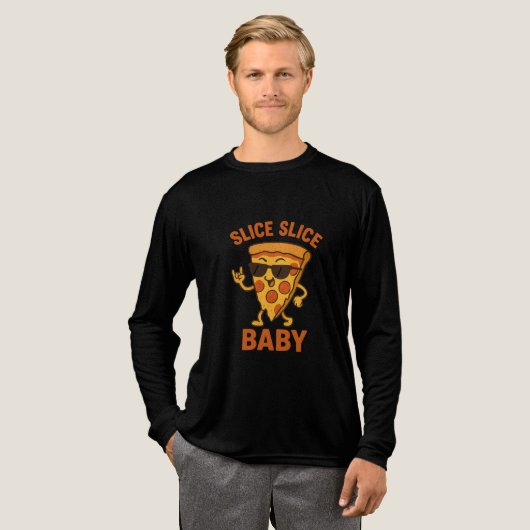 Grappig Schattige eten Cartoon Tri-Blend Shirt (Voorkant)