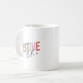 Grappig Schattige Feestelijk AF Humoristische Kers Koffiemok (Voorkant links)