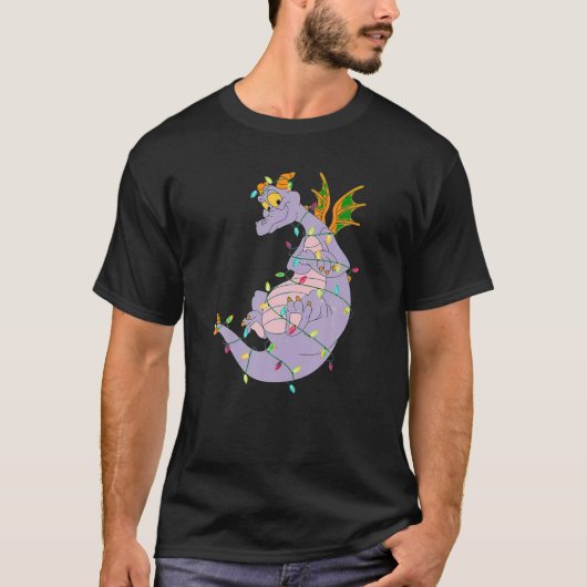 Grappig Schattige Figment Lights Christmas Lover A T-shirt (Voorkant)
