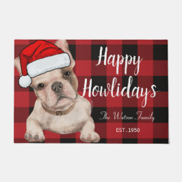 Grappig schattige Franse bulldog Red Happy howlida Deurmat