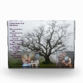 Grappig Schattige gedicht cadeau voor Vriendin Fotoblokken (Voorkant)