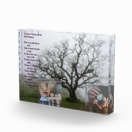 Grappig Schattige gedicht cadeau voor Vriendin Fotoblokken (Rechts)