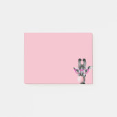 Grappig Schattige Giraffe Glass Pink Bubble Gum Post-it® Notes (Voorkant)