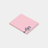 Grappig Schattige Giraffe Glass Pink Bubble Gum Post-it® Notes (Schuin)
