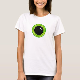Grappig Schattige Groen Oogbal T-shirt