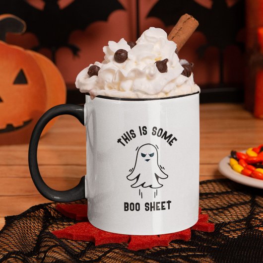 Grappig Schattige Halloween Boo Sheet Ghost Mok