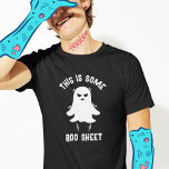 Grappig Schattige Halloween Boo Sheet Ghost T-shirt<br><div class="desc">Stap in de Halloween spirit met ons 'Boo Sheet' Ghost T-shirt! 😄 Voeg je eigen twist toe voor extra spooky plezier. Spookachtige giechels wachten! 👻 #FunnyHalloweenTee #SpookyLaughs</div>