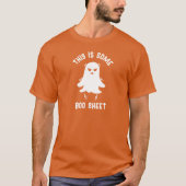 Grappig Schattige Halloween Boo Sheet Sinaasappel  T-shirt (Voorkant)