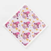 Grappig Schattige Halloweenpatroon met pompoenen h Servet (Hoek)