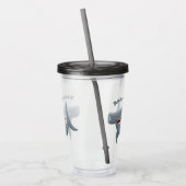 Grappig schattige Hammerhead-cartoon Acryl Drinkbeker (Links)