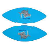 Grappig schattige Hammerhead-cartoon American Football (Panelen)