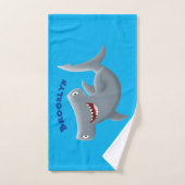 Grappig schattige Hammerhead-cartoon Bad Handdoek (Handdoek)