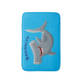 Grappig schattige Hammerhead-cartoon Badmat (Voorkant Verticaal)