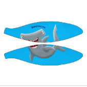 Grappig schattige Hammerhead-cartoon Basketbal (Panelen)