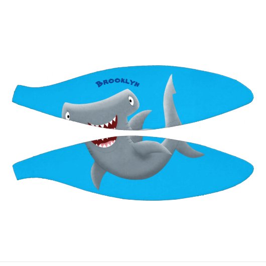 Grappig schattige Hammerhead-cartoon Basketbal (Panelen)