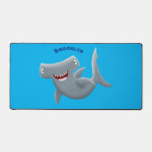 Grappig schattige Hammerhead-cartoon Bureaumat (Voorkant)