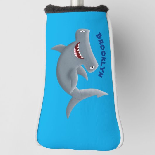 Grappig schattige Hammerhead-cartoon Golfheadcover (Draai 90)