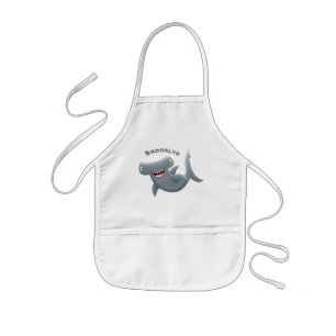 Grappig schattige Hammerhead-cartoon Kinder Schort