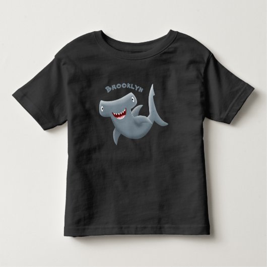 Grappig schattige Hammerhead-cartoon Kinder Shirts (Voorkant)
