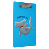 Grappig schattige Hammerhead-cartoon Klembord (Rechts)